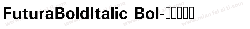 FuturaBoldItalic Bol字体转换